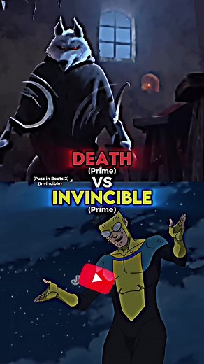 Imvincible vs Death #invincible #invincibleapv #invincibleamazonprime #pussinbootsthelastwish #dreamworks #edits #battle #jsbattles