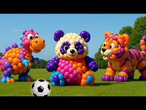 ⚽️ Football Mascot Transforms into a Dinosaur, Tiger, Panda & More!