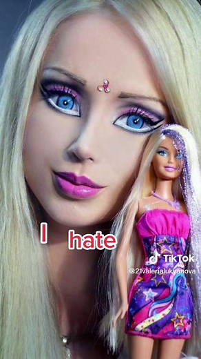Joining the trend #reallifebarbie #valerialukyanova #humanbarbie