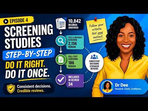 How to Select Studies Properly I systematic review screening I Dr Dee