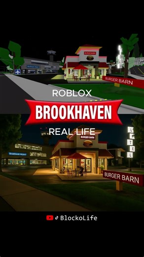Roblox Brookhaven Night in Real Life #roblox #brookhaven #robloxinreallife