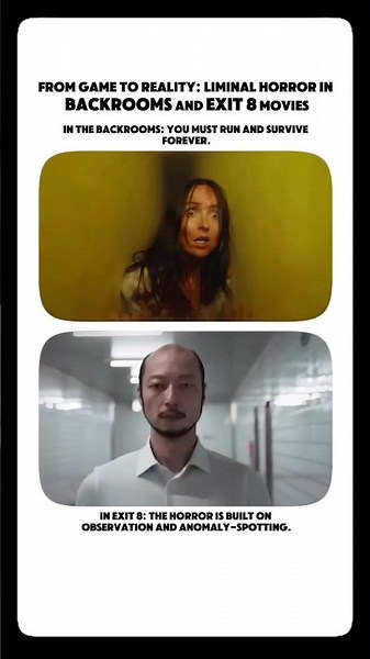 Exit 8 vs. Backrooms: The New Kings of Horror Genre!#shorts