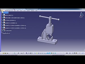PIPE VICE ASSEMBLY CATIA V5- PART 3