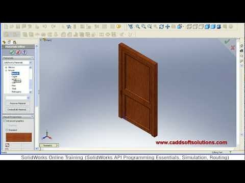 SolidWorks Door Modeling Tutorial | SolidWorks Part Modeling Tutorial