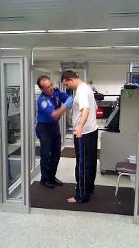 TSA full body pat down frisk search