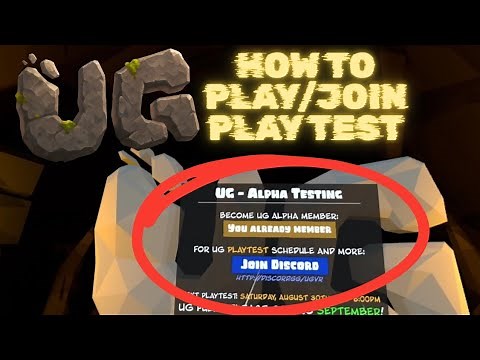 How to Play/Join Playtest for UG