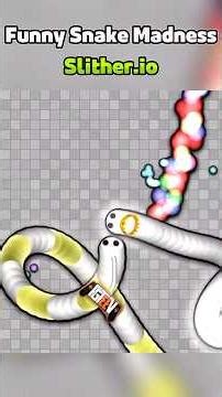 Crazy Snake Fails Funny #slitherio #games #gaming