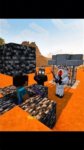 Minecraft But Steve Became Herobrine 😱 | Null & Entity 303 Capture Him in Bedrock Cave!
