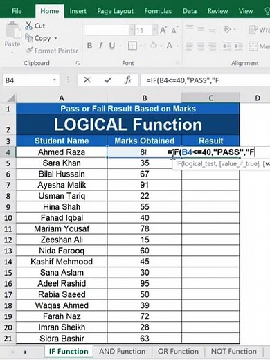 Learn the Excel IF Function in just 30 seconds
