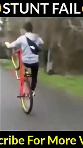 Funny cycle stunt fail 😂
