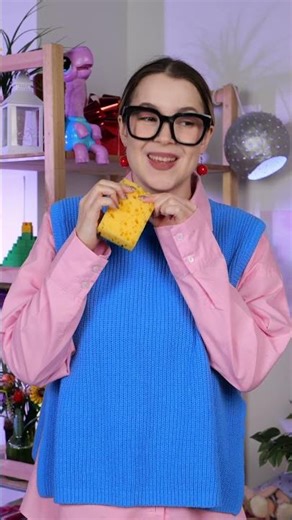 Oops! Spilled Candy? 🍬🤔 Try This Sponge Trick! #shorts #fun