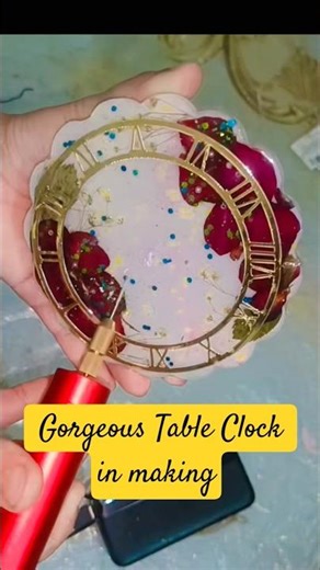Table clock alert‼️‼️ #the_mad_store #art #smallbusiness #subscribe #love #resinclock #tableclock