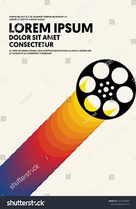 Movie Film Poster Modern Vintage Retro Stock Vector (Royalty Free) 1351682660 | Shutterstock