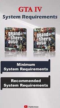 Gta 4 System Requirements for PC | Minimum & Recommended #gta4 #gaming #shorts #gtapc