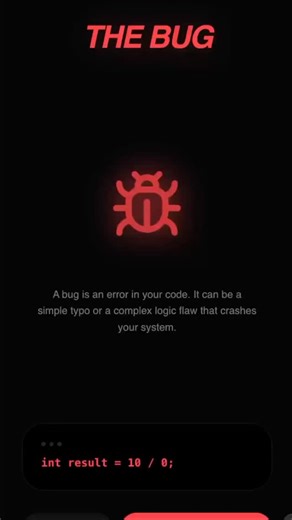 Code_learner on Instagram: "Bug fixing is a superpower 🐞✨ Learn how real developers debug. #debugging #codinglife #programmer #java #coding"