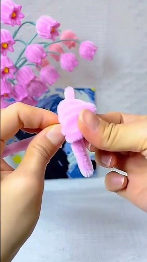 how to make hyacinth flowers | pipe cleaner flowers making tutorial #pipecleaners #flowerscraft