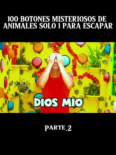 Reply to@huerpanchito1106 100 BOTONES MISTERIOSOS DE ANIMALES SOLO 1 PARA ESCAPAR Parte.2