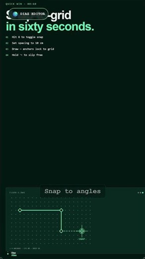 Snap to grid: precise drawings without the fight. #Shorts