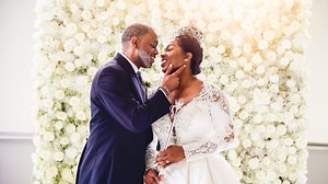 Bridal Bliss: Rheonna Was A Queen With A Crown And Scepter And Keith Was Her King For Their Fairytale Wedding | Essence