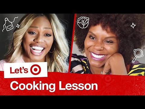 Tabitha Brown Teaches Laverne Cox How to Cook | Let's Target
