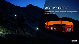 ACTIK® CORE - Linterna frontal potente y recargable, fácil de utilizar con iluminación roja