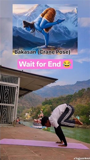 How to do Crane Pose (Bakasana)✨#bakasana #cranepose # #shivsakti #viralvideos #yoga