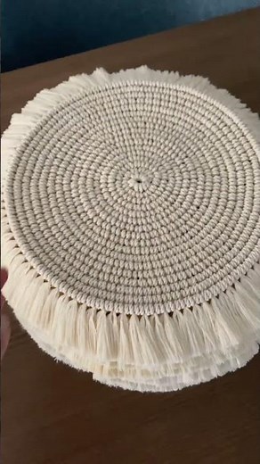 Diy Macrame placemats making #diy #macrame #creative #handmade #homedecor #placemat #ordernow #craft