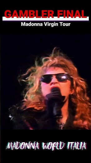 Madonna Performing Gambler Live | Virgin Tour Intro (1985) Pt3 #madonna #gambler #madonnaconcert