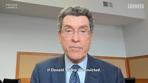 “I do think a jail sentence is on the table if Donald Trump is convicted [in the NY hush money trial.]” —Norm Eisen New pod: go.crooked.com/TSfqcm | Pod Save America