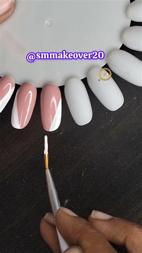Double colour French nails 💅✨Minimal yet so stylish 😍Save this nail idea 🔖