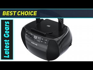 Craig Portable Top-Loading CD Boombox | Best Retro AM/FM Radio & Cassette Player
