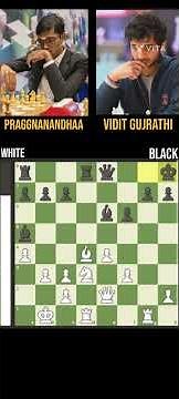 I am not locked Praggnanandhaa vs Vidit Gujrathi #chess #chessplayer