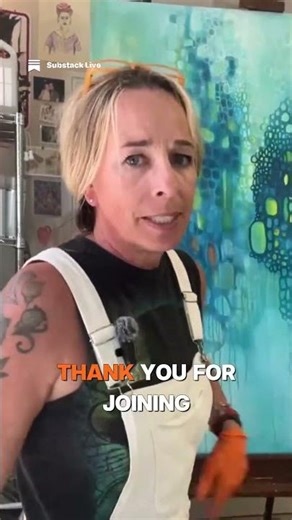 I'm holding on to real painting #substack #shorts #livepainting #artshorts #artyoutuber