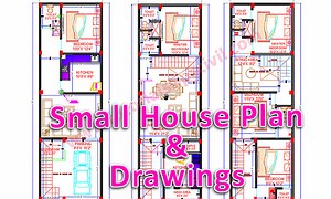 Architectural & Structure Drawings of Small House Plan and Download AutoCAD Drawings - Tutorials Tips