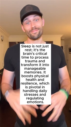 Sleep is not just rest; it's the brain's critical time to process trauma and transform it into manageable memories. It boosts physical health and resilience, playing a pivotal role in handling daily stresses and regulating emotions. Don't just dream of recovery - sleep your way to it! Adequate, quality sleep is the unsung hero in your journey to healing from Complex PTSD and trauma. #SleepHeals #TraumaRecovery #CPTSDJourney | Mind, Brain, Body Lab