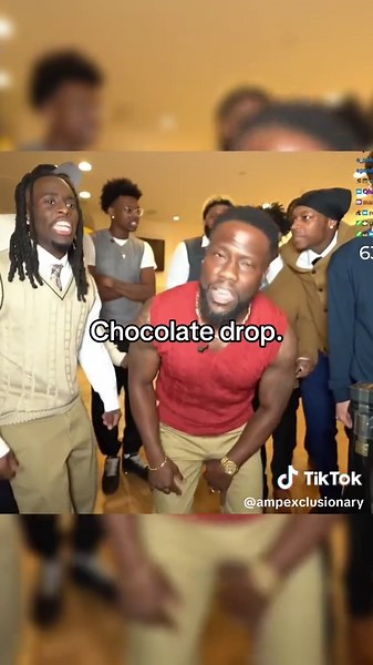 Chocolate drop. #kaicenat #kevinhart #druski