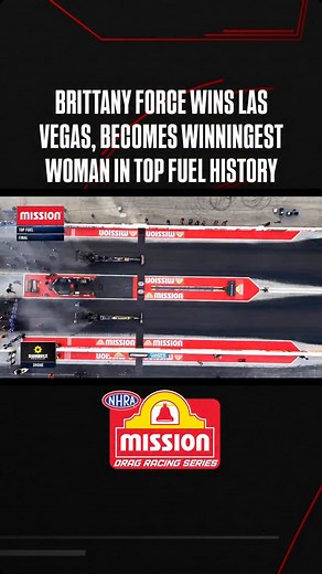 1.1K views · 9K reactions | Brittany Force does it again in Las Vegas! She backs up her number one qualifier with a Top Fuel victory for the history books as her 19th win secures her the title of the winningest woman in Top Fuel history, passing Shirley Muldowney. Video courtesy NHRA Communications #nhra #flodragracing | FloDragRacing | Facebook