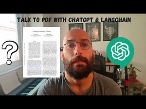 How to Talk to a PDF using LangChain and ChatGPT