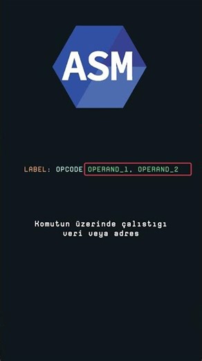 ASSEMBLY Komut Anatomisi #assembly #programlama #yazılım #kodlama #programming #coding