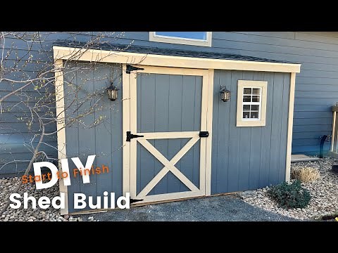 DIY Building a 5' x 12' Lean To Shed | Start to Finish