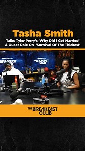 Tasha Smith shuts down the rumors about *Why Did I Get Married* and breaks down how she was able to play 'Marley', a queer character, in 'Survival of the Thickest' !" #iheartradio | Breakfast Club