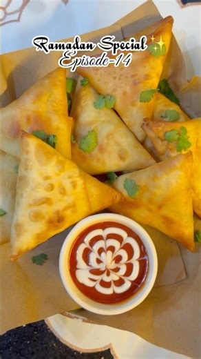 Cheesy chicken samosa #easyrecipe #shorts #ramadanspecial