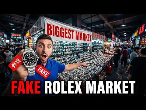 Inside The World’s BIGGEST Fake Rolex Market In China