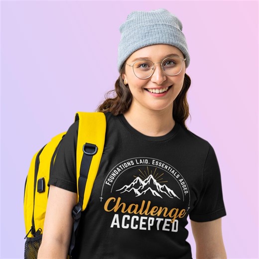 Classical Conversations Challenge Shirt | CC Challenge Student | Foundations Laid Essentials Added Challenge Accepted | CC Homeschool Tee - Etsy