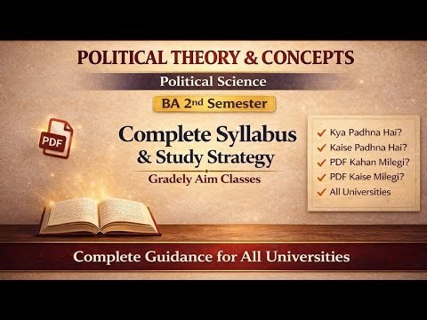 BA 2nd Semester Political Science Syllabus 2026 | Political Theory & Concepts | All Universities