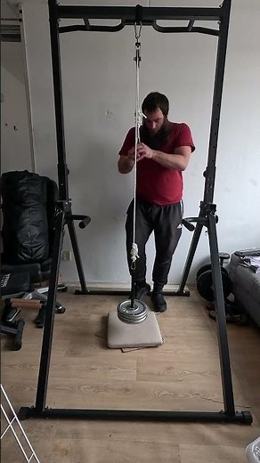 Strength training with a pulley machine Part 8