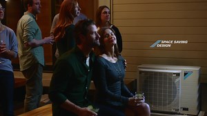 The space-saving Daikin Fit system. So quiet, it lets you hear what’s around you. | Daikin Comfort