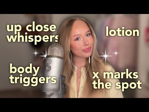 ASMR ALPHABET TRIGGERS PT. 2 | lotion, up close whispering, tapping, scratching, trigger words
