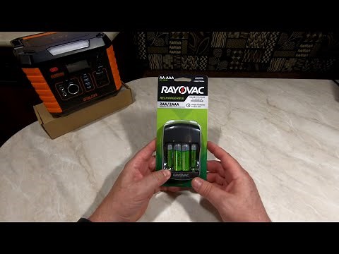 RAYOVAC Rechargeable Batteries with Charger
