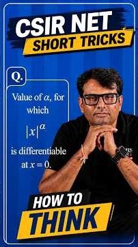 How to think ? Differentiability short tricks #maths #knowledge #csirnet